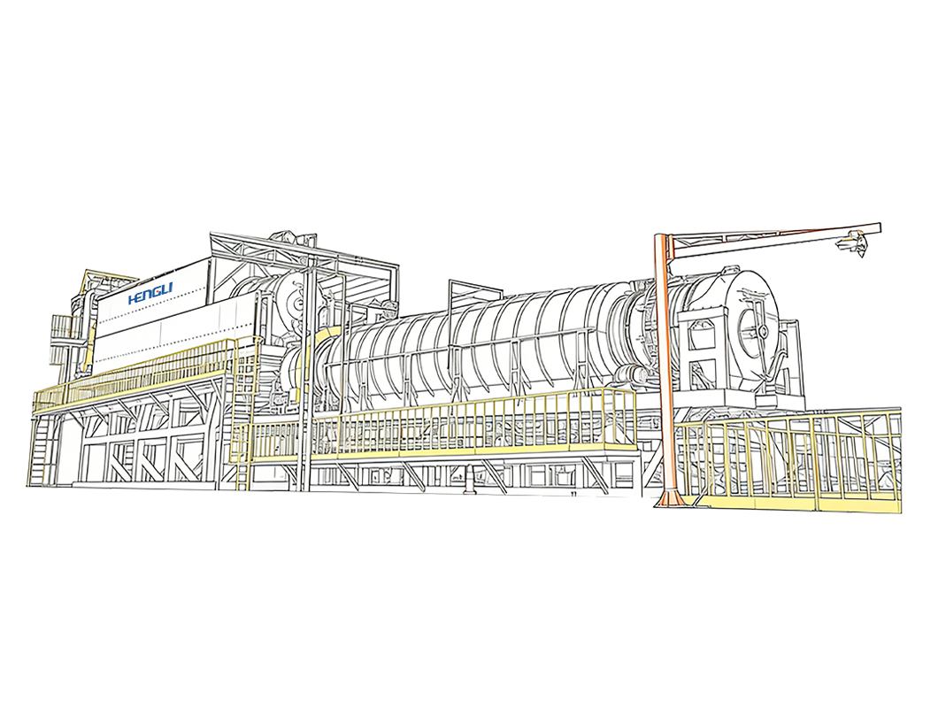 废旧电池回收回转炉